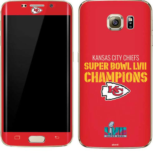 NFL Kansas City Chiefs Super Bowl LVII Champions Galaxy S7 Edge Skin
